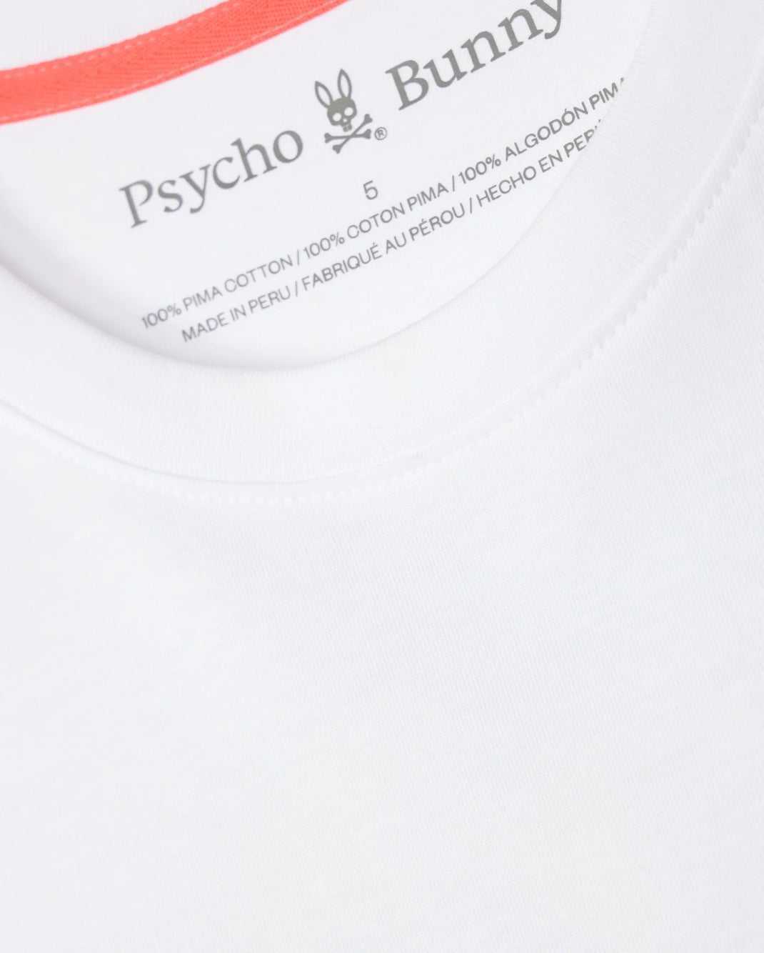 T Shirt Graphique Psycho Bunny Redland Graphic Tee Blanche Homme | VVN-70297230